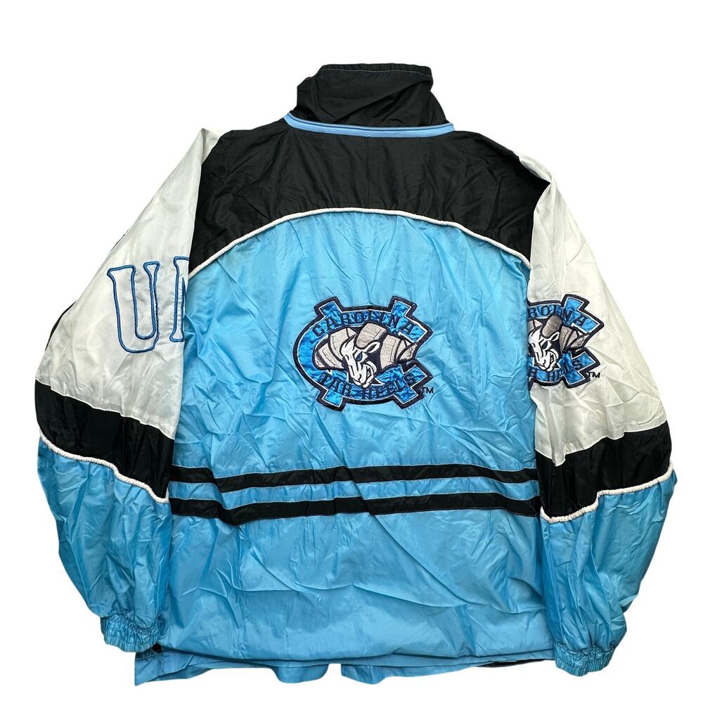 Vintage 90s TANK North Carolina Tar Heels UNC Windbreaker Jacket Mens Large Blue